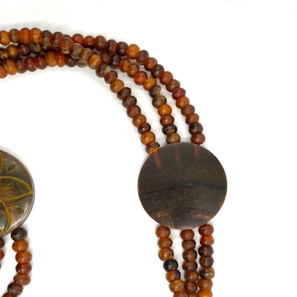 Bohemian Multi Strand Beaded Belt 53" - Picture 5 of 12